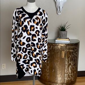 Somedays Lovin Leopard Print Sweater Dress